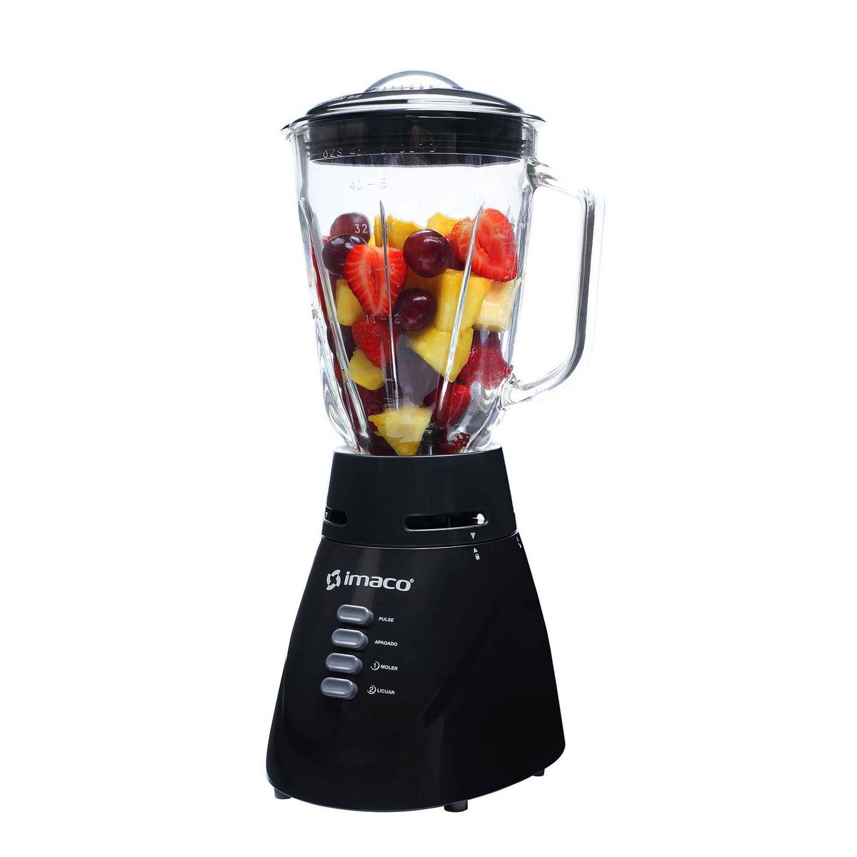 IMACO - Licuadora Vaso de Vidrio BL4125VN Negro
