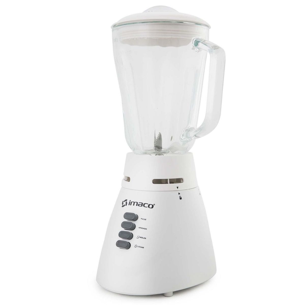 IMACO - Licuadora Vaso de Vidrio BL4125V Blanco