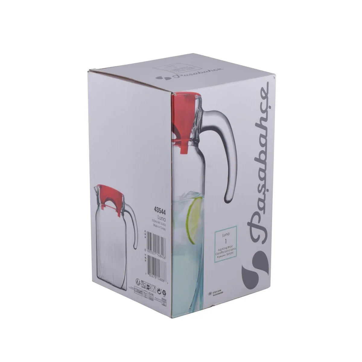 PASABAHCE - Jarra Luna con Tapa Roja 1.70lt