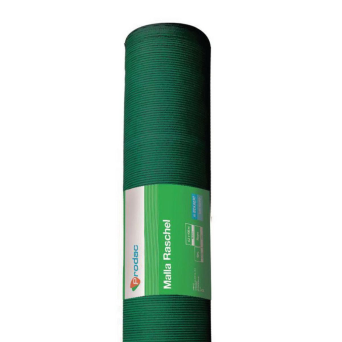 PRODAC - Malla Raschel 95% Negro/Verde 4.2mx100m (420m2) x rollo