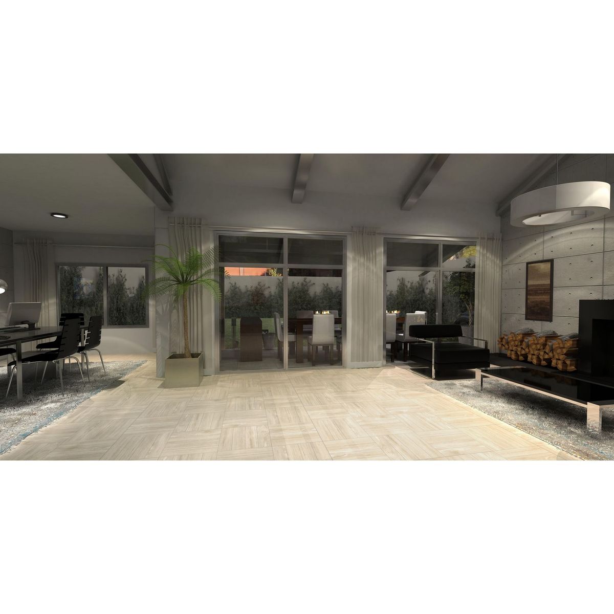 SAN LORENZO - Cerámica Beige 45x45 Maderadas Mate 2.08 m2