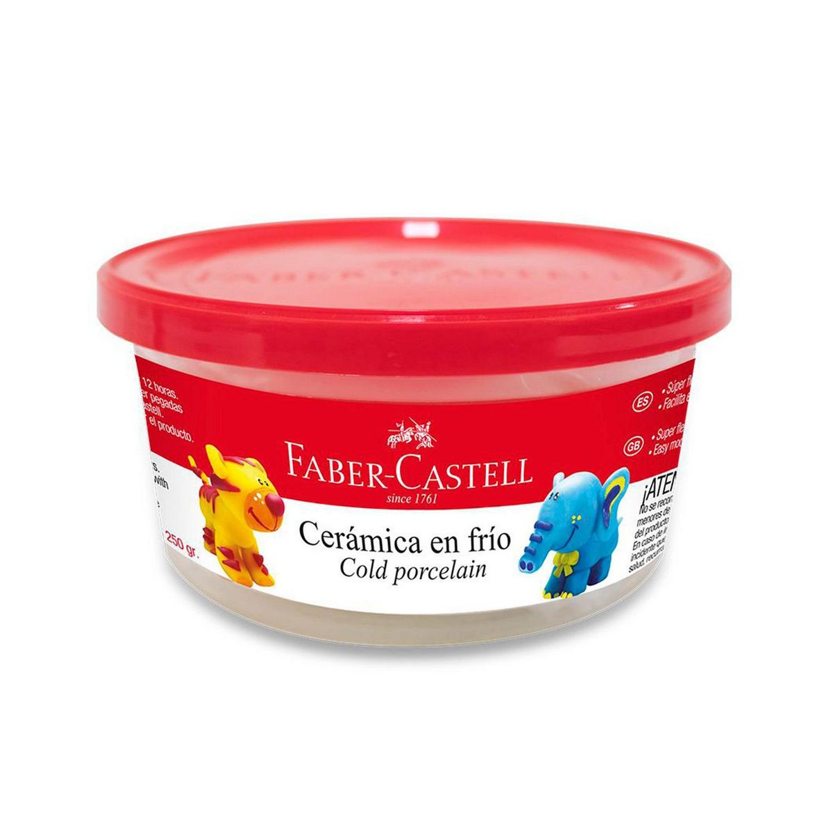 FABER CASTELL - Cerámica en frío CF250 250gr Blanco