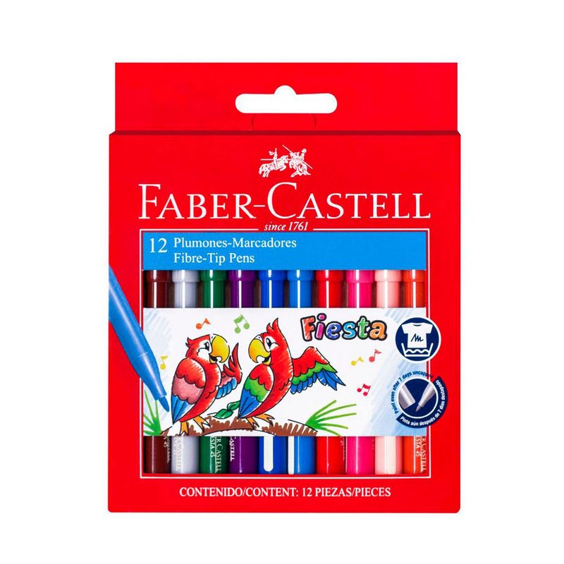 FABER CASTELL - Marcadores Fiesta 45 x12
