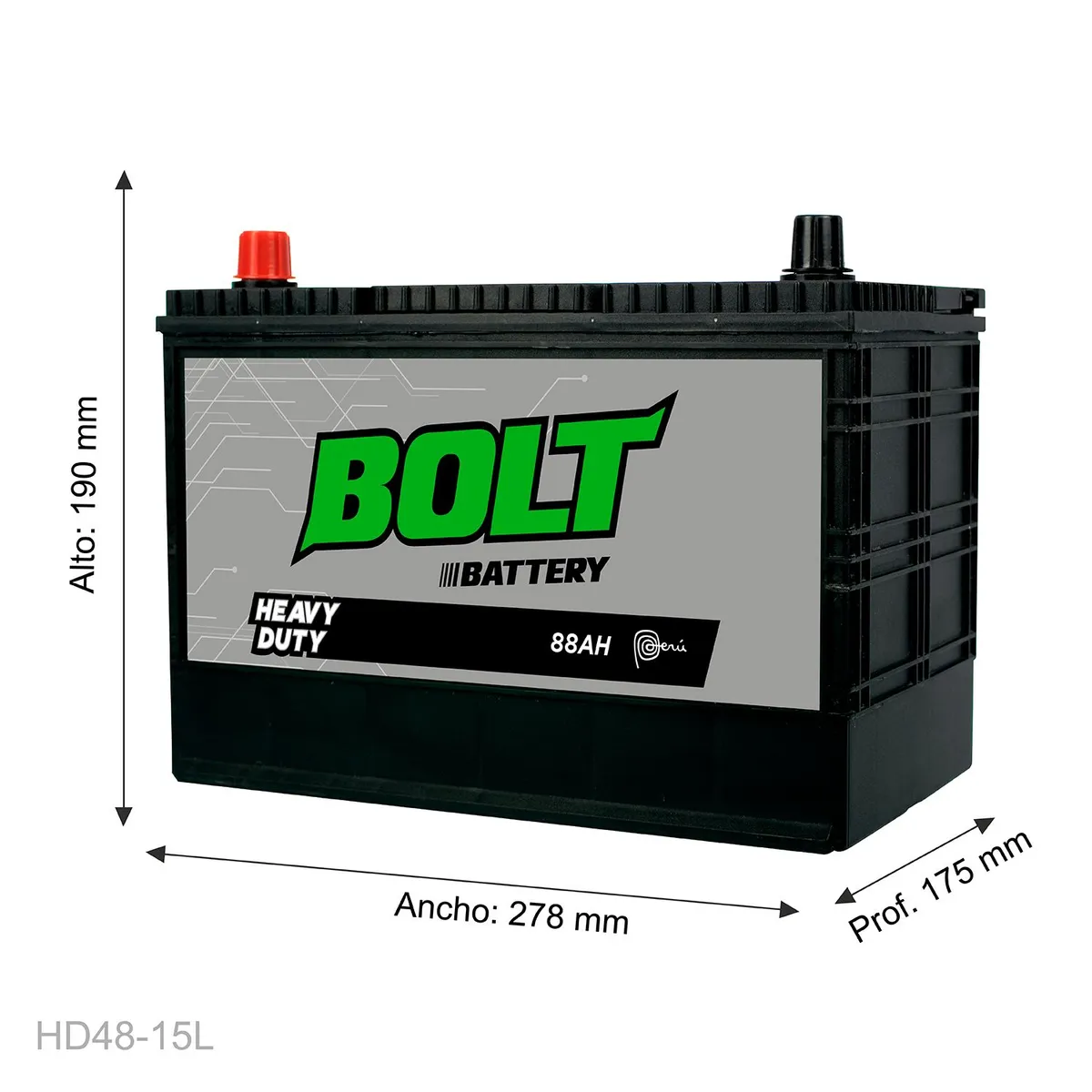 BOLT - Batería Bolt Hd48-15 L