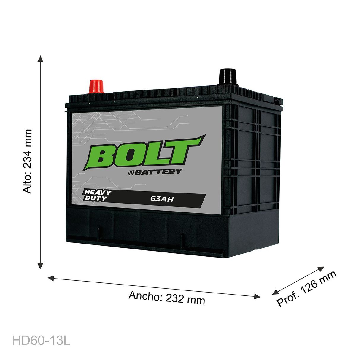 BOLT - Batería Bolt Hd60-13 L