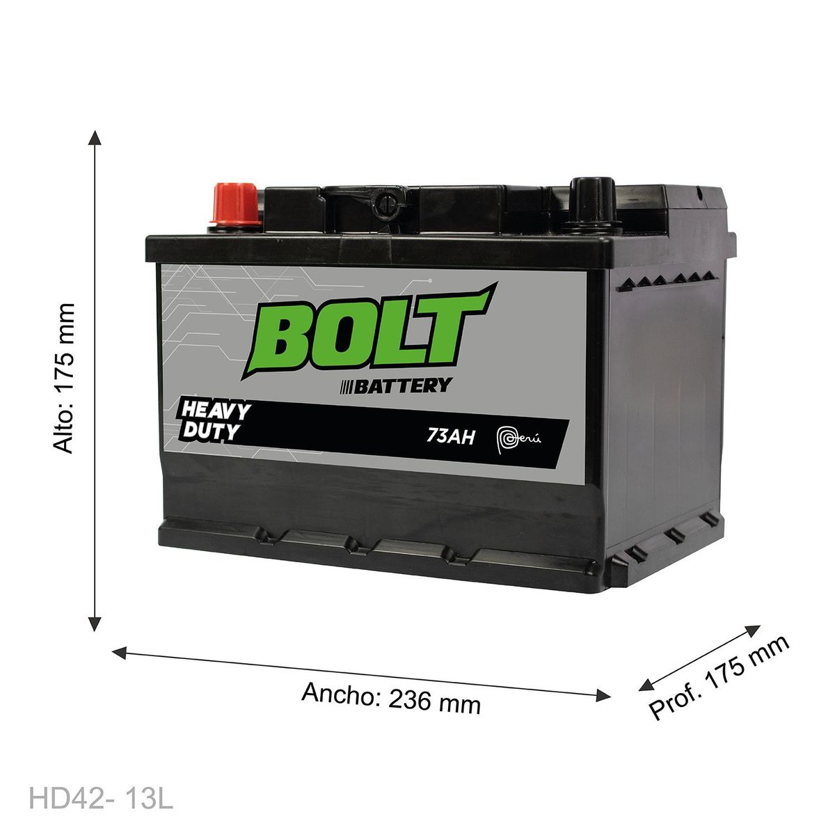 BOLT - Batería Bolt Hd42-13 L