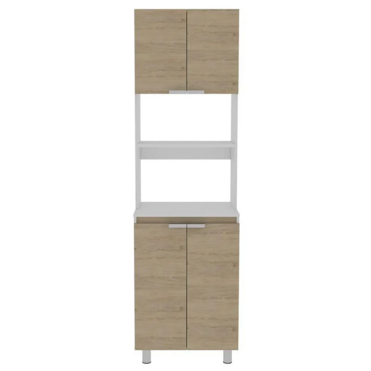TUHOME - Mueble Microondas Fendi Rovere Blanco
