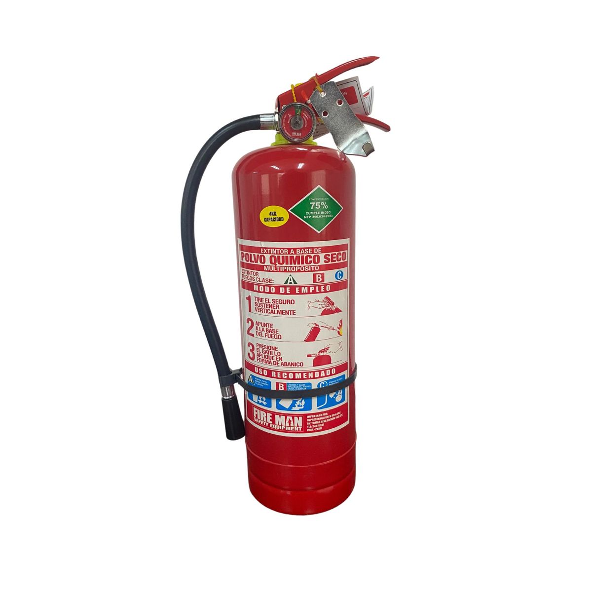 - Extintor PQS ABC 75% 4 kg
