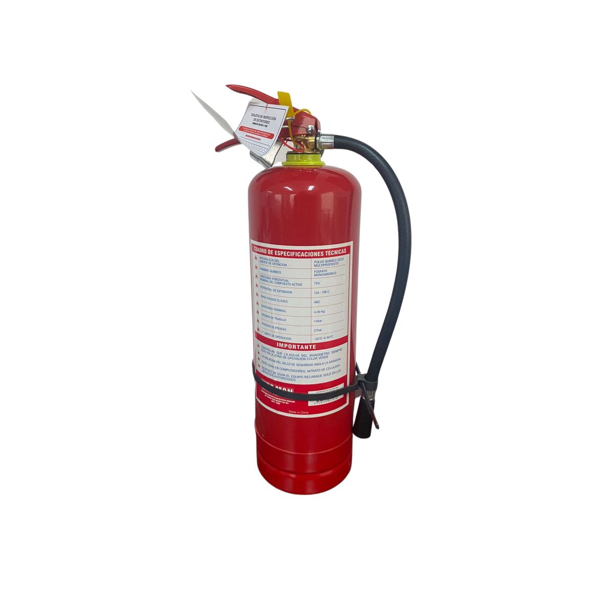  - Extintor PQS ABC 75% 4 kg