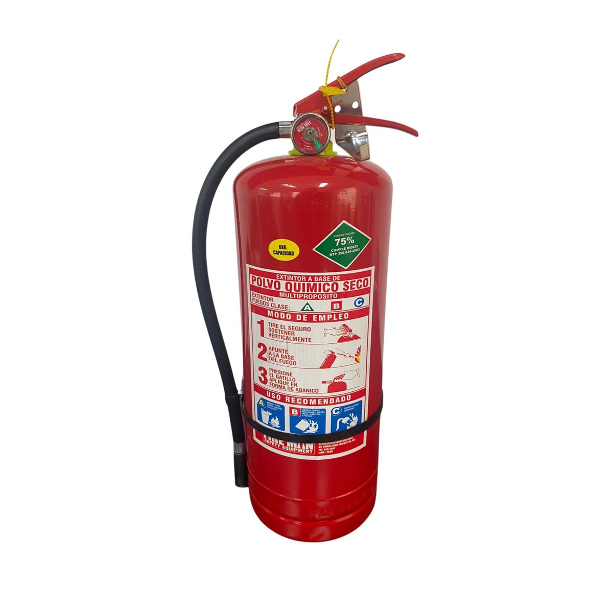  - Extintor PQS ABC 75% 6 kg