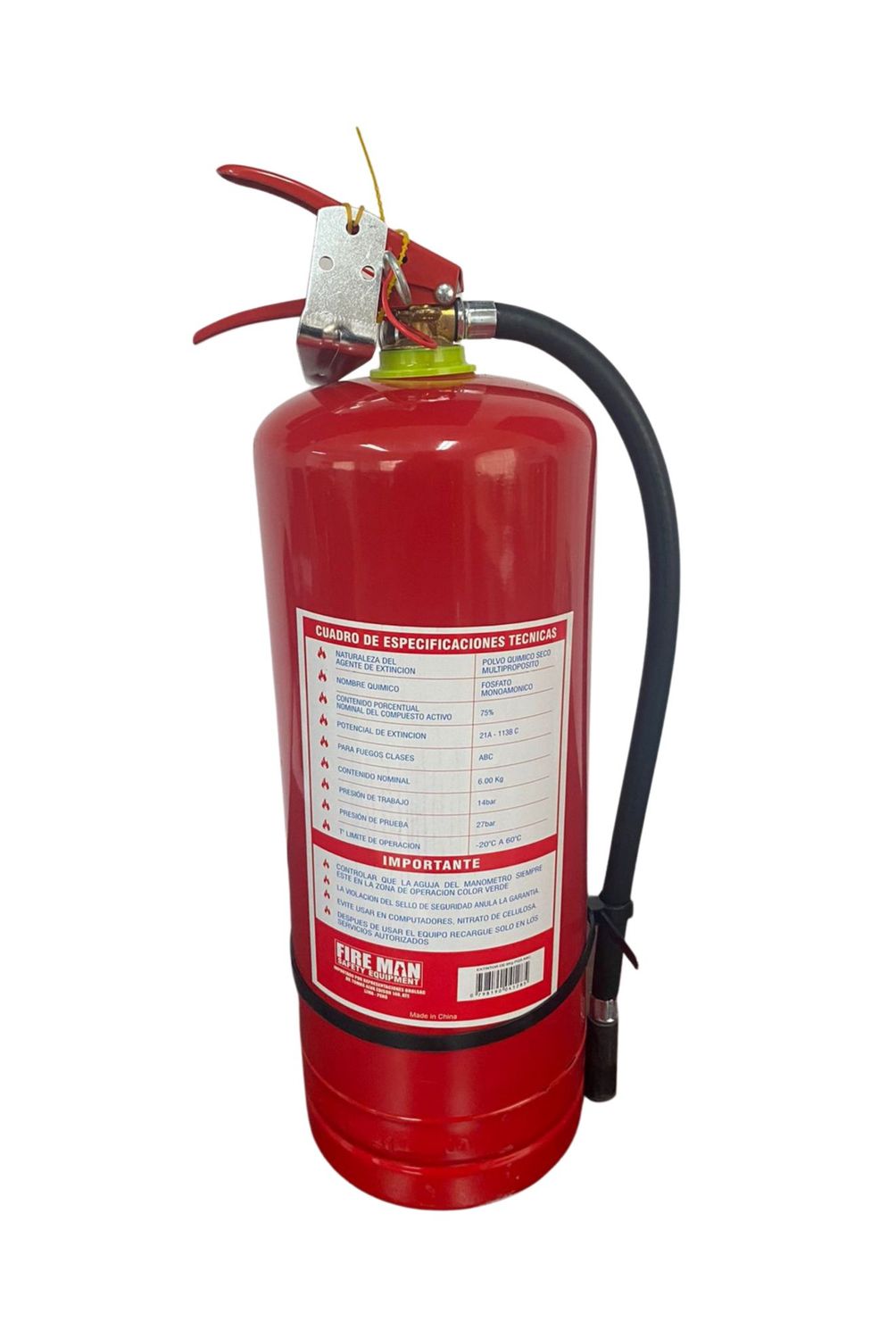  - Extintor PQS ABC 75% 6 kg