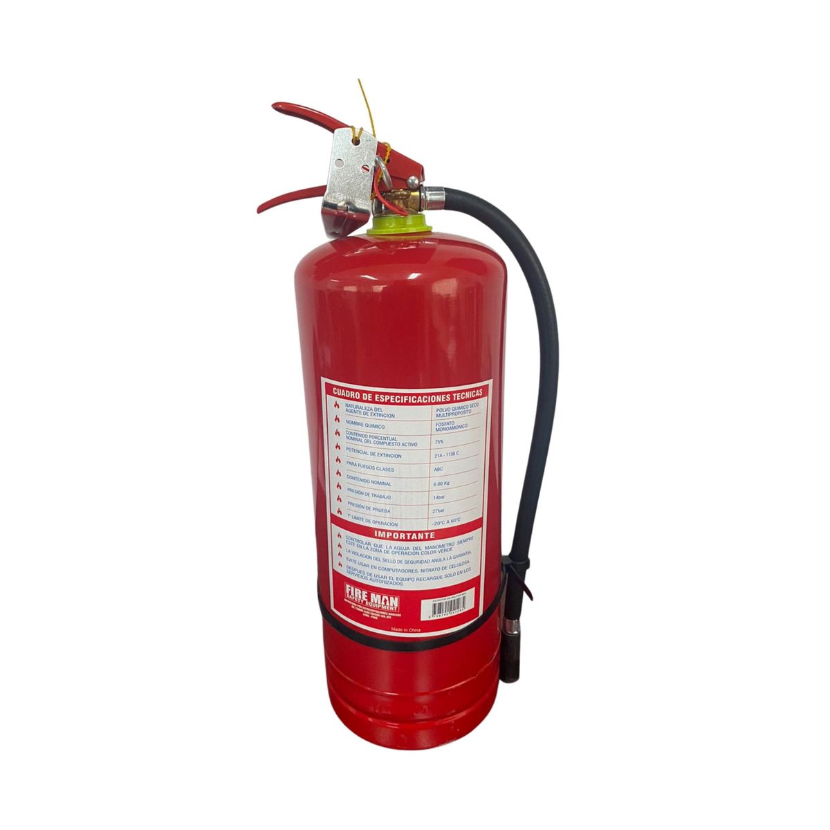  - Extintor PQS ABC 75% 6 kg