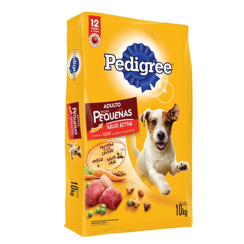 PEDIGREE - Pedigree adultos 10kg de Carne, pollo y vegetales raza pequeña