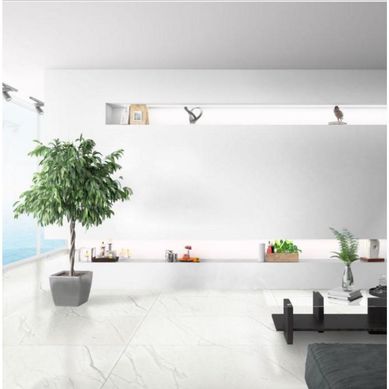 Porcelanato London Blanco Marmolizado 60x120cm 1.44m2 para piso y pared