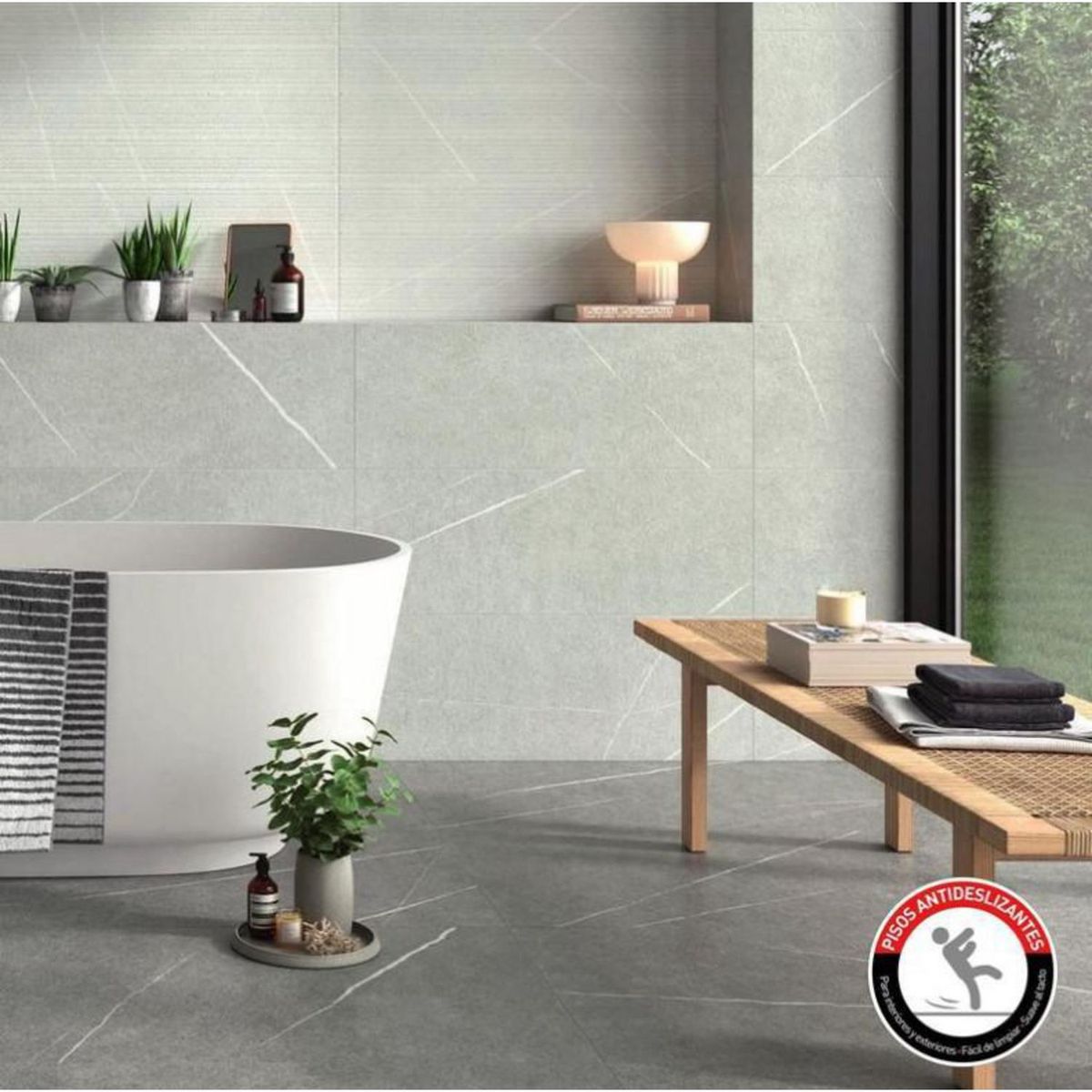 ALAPLANA - Porcelanato Bodo Gris Rústico 59.5x119.7cm 1.43M2
