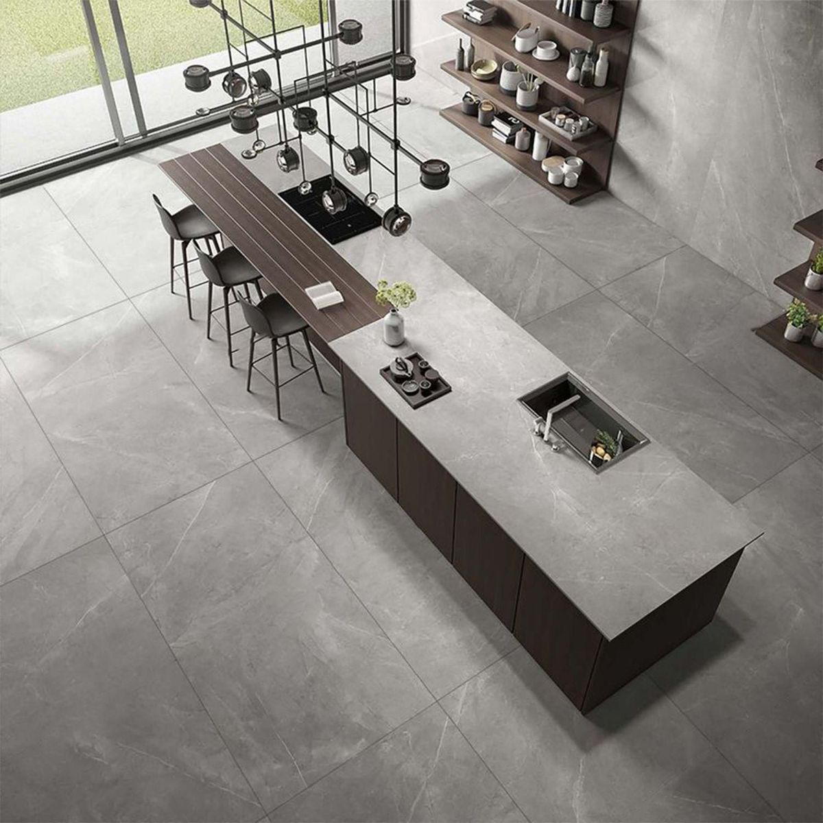 ALAPLANA - Porcelanato Bodo Gris Rústico 59.5x119.7cm 1.43M2