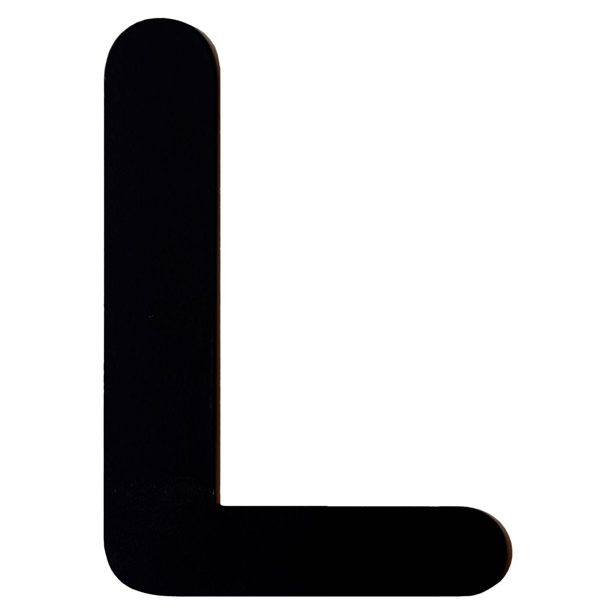 FIXSER - Letra L Metálica Negro