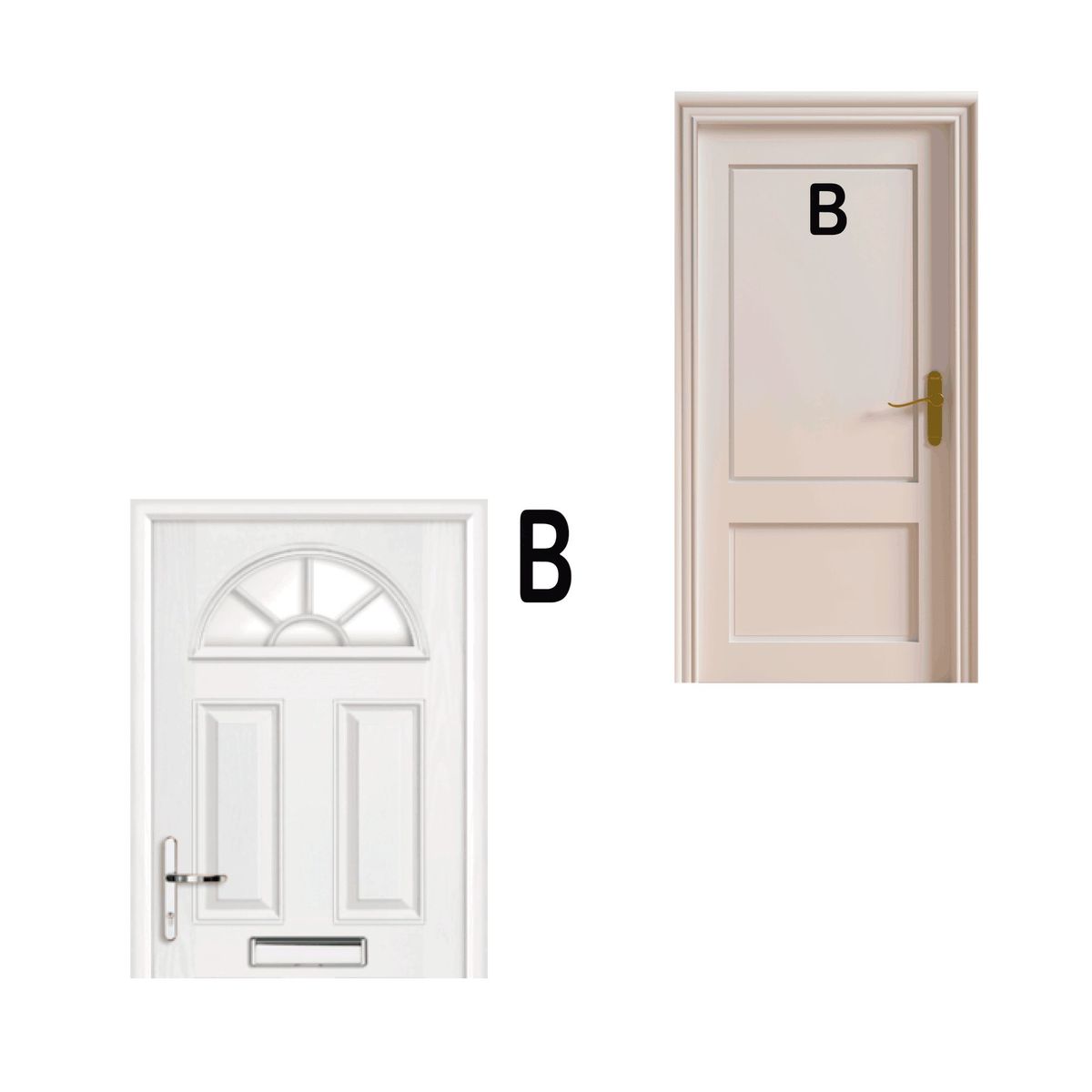 FIXSER - Letra B Metálica Negro