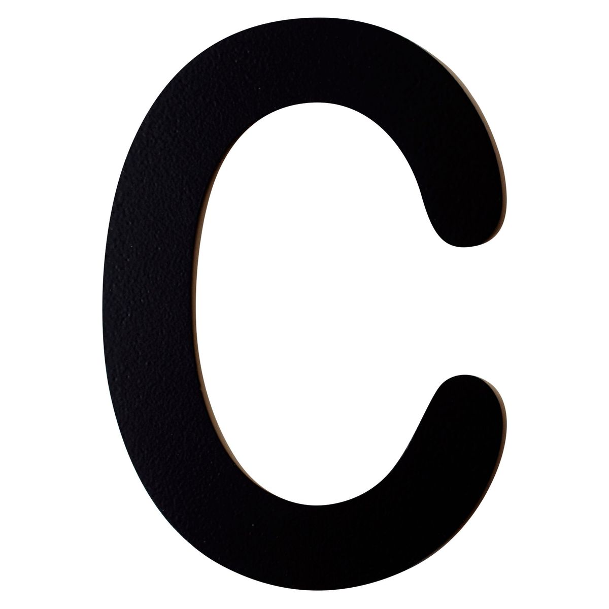 FIXSER - Letra C Metálica Negro