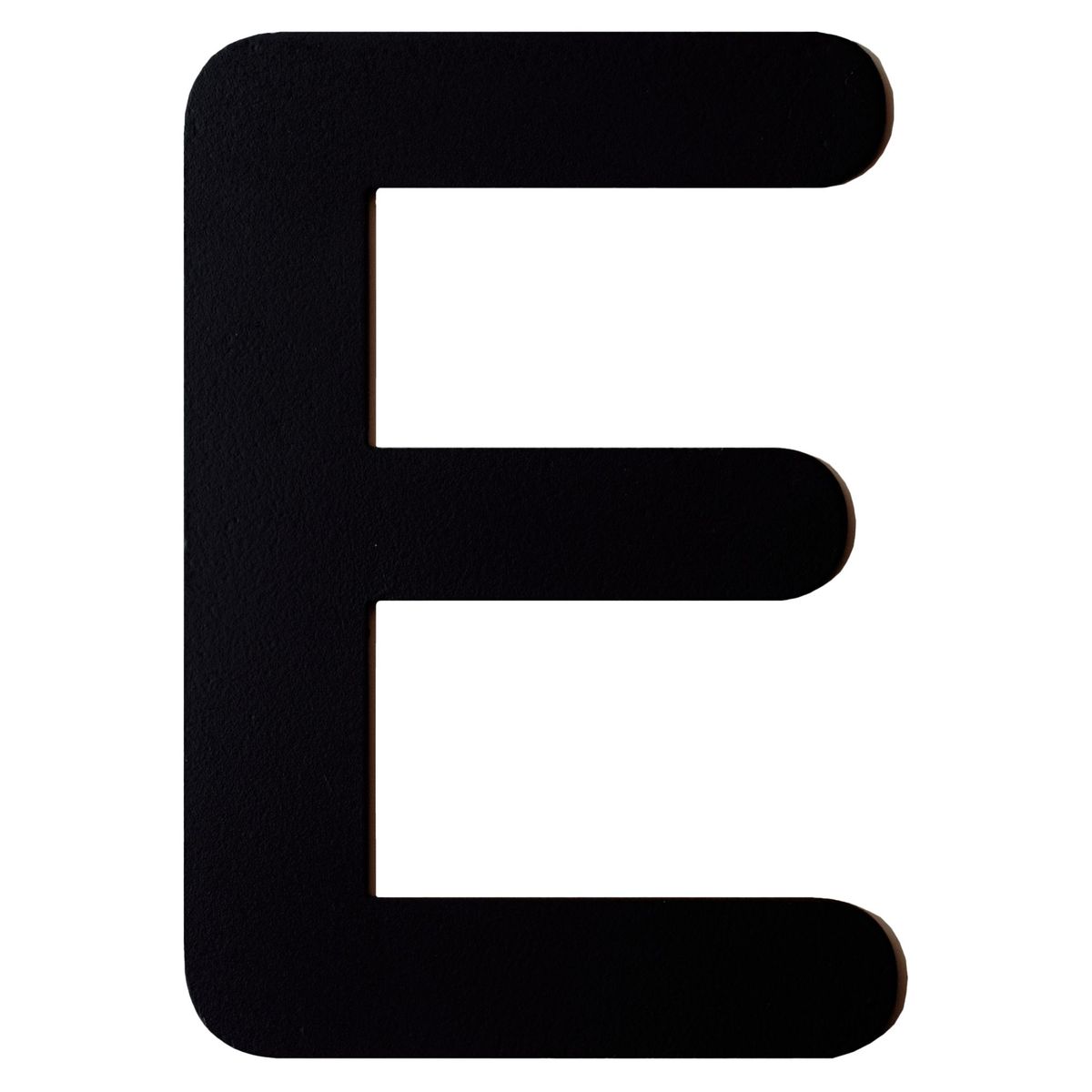 FIXSER - Letra E Metálica Negro