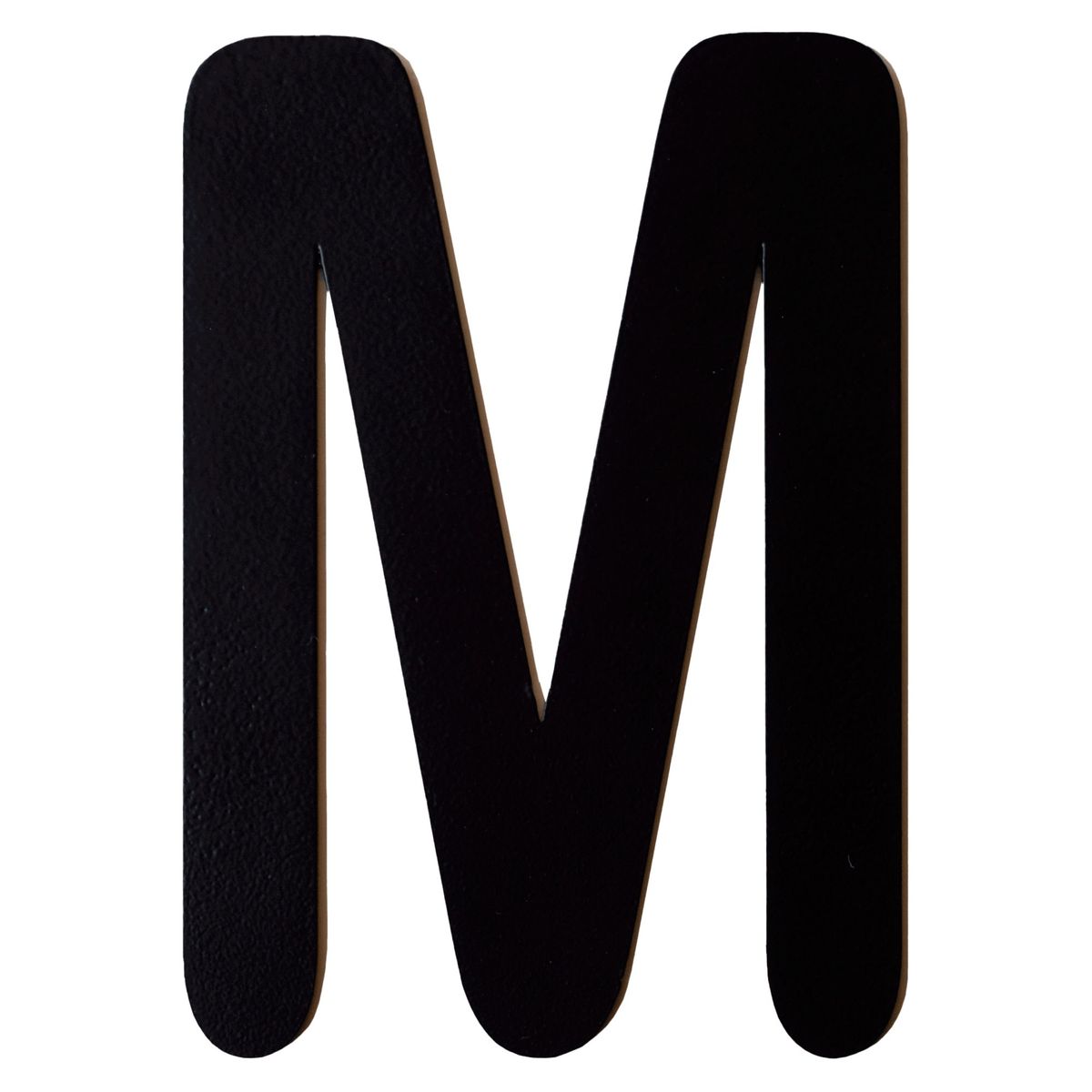 FIXSER - Letra M Metálica Negra