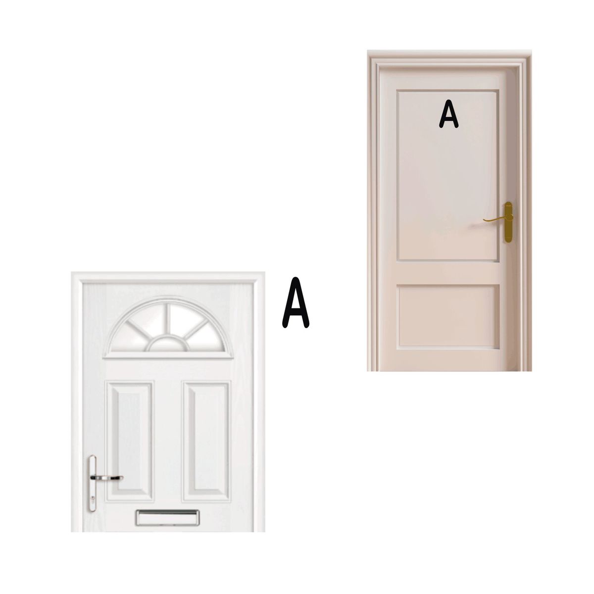 FIXSER - Letra A Metálica Negro