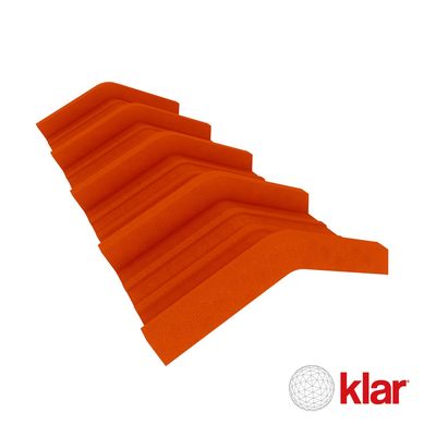 Cumbrera Klar TK5 Home 1.07 m x 0.4 m Rojo Teja