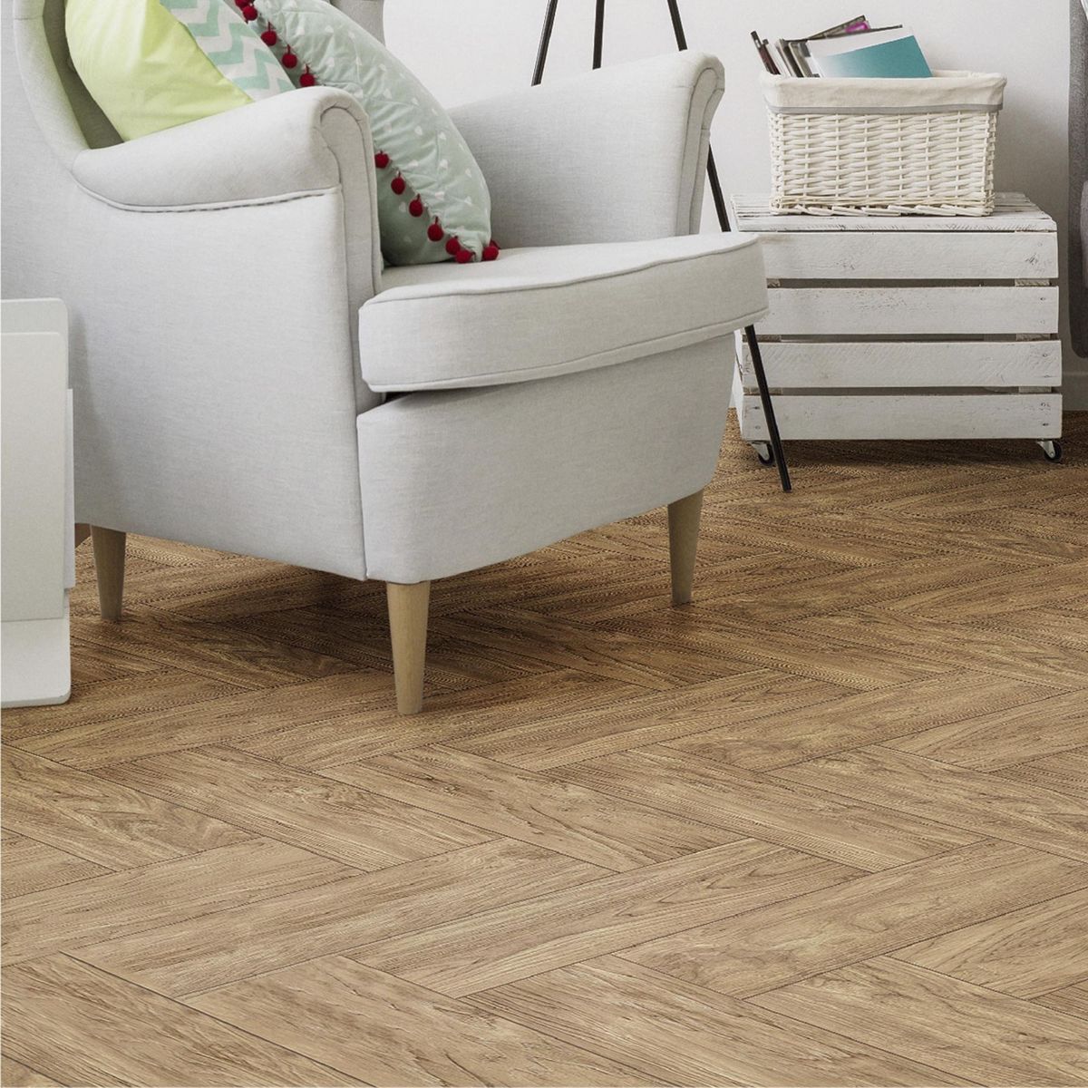 ECUACERAMICA - Ceramica Marrón Maderado 20x60cm 1.44m2