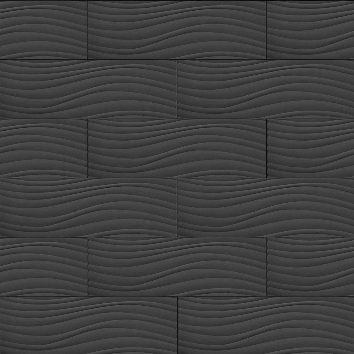 RIALTO - Cerámica Ondulato Gris Satinado 25.3x75.9cm 1.54m2 para muro