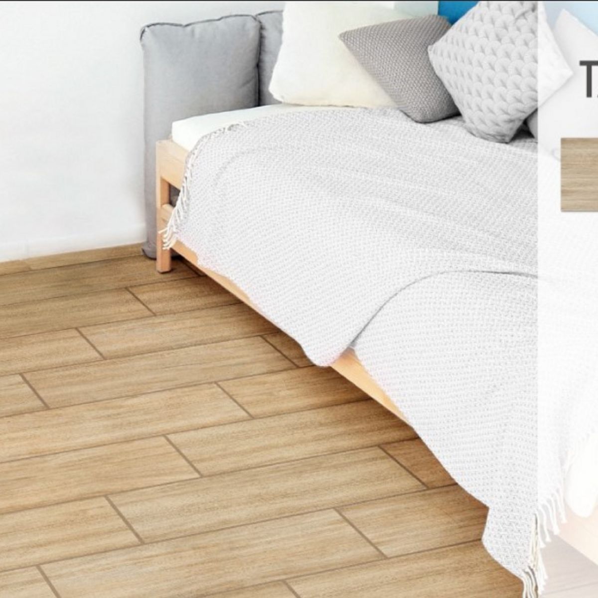 ECUACERAMICA - Cerámica Tablada Caoba Marrón Mate 20x60cm 1.44m2 para piso