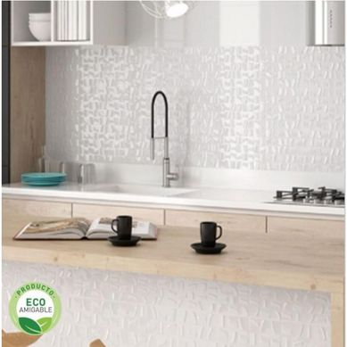 Cermica Velan Mosaic Blanco Brillante 20x60cm 1.2m2