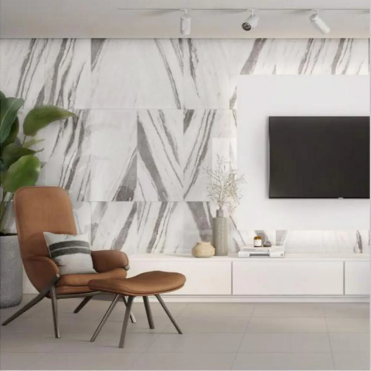 POINTER - Cerámica Zebra Cinza Pulido Gris45.5x89.5cm 1.63m2 para piso