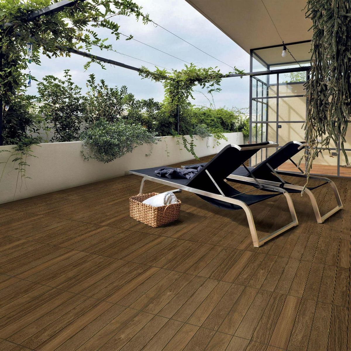 KLIPEN - Cerámica Deck Marrón 60x60cm 1.8m2 para piso
