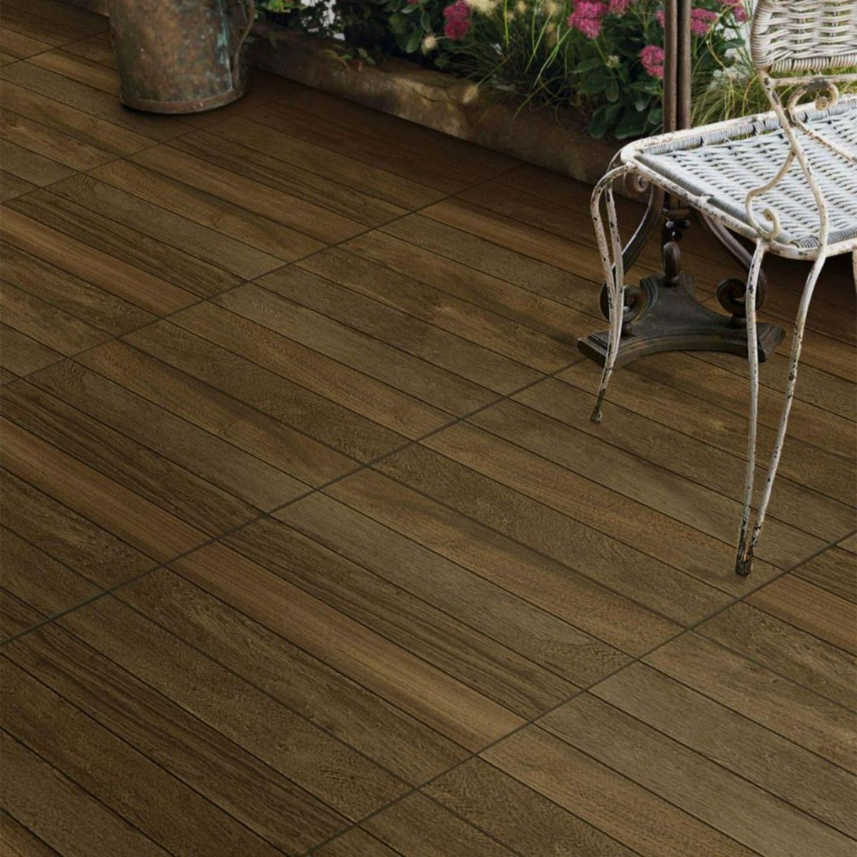 KLIPEN - Cerámica Deck Marrón 60x60cm 1.8m2 para piso