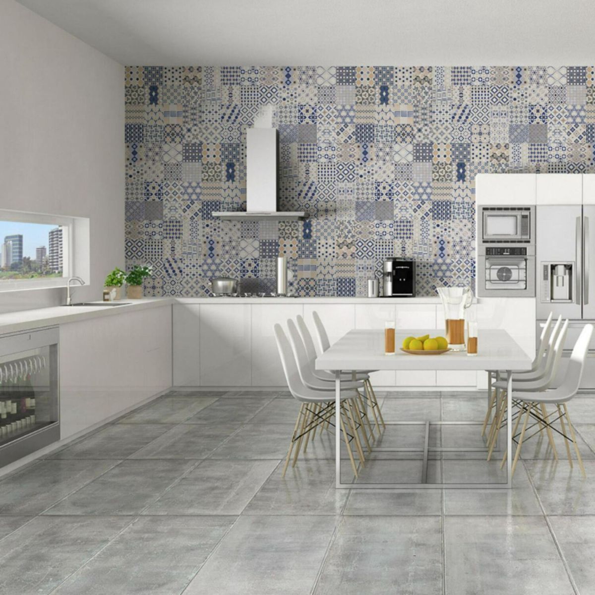 POINTER - Cerámica Monaco Azul Mate 29.5x59.5cm 2.28m2 para piso