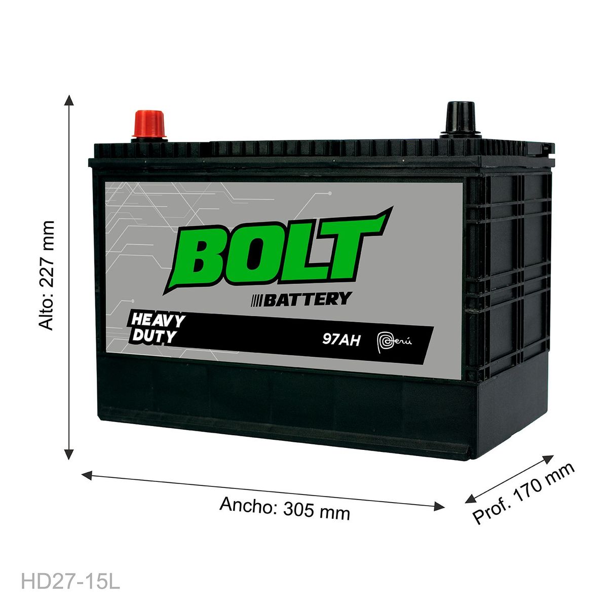 BOLT - Batería Bolt Hd27-15 L