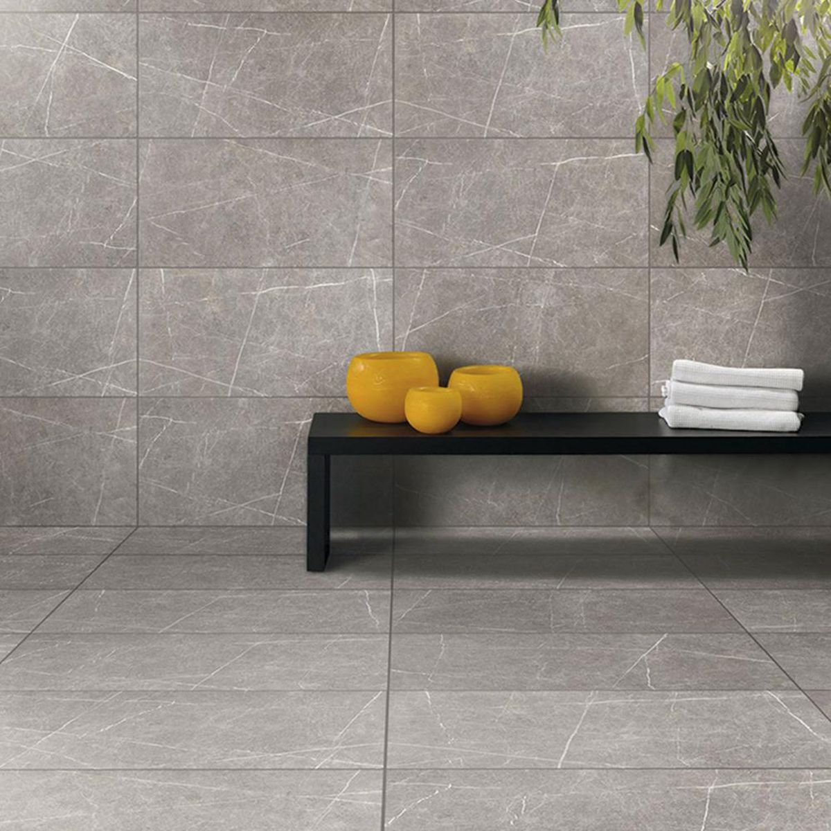 CERABOL - Cerámica Greta Gris Rústica 20.7x58.7cm 2m2 para muro