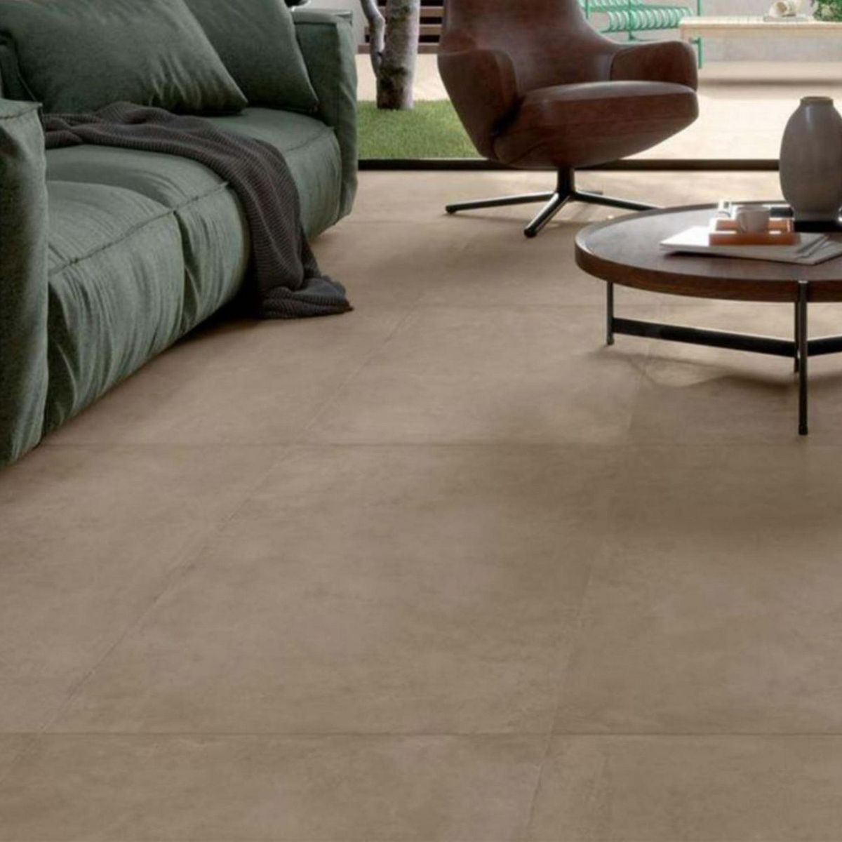 KLIPEN - Cerámica Cementina Beige Mate 60x60cm 1.8m2 para piso