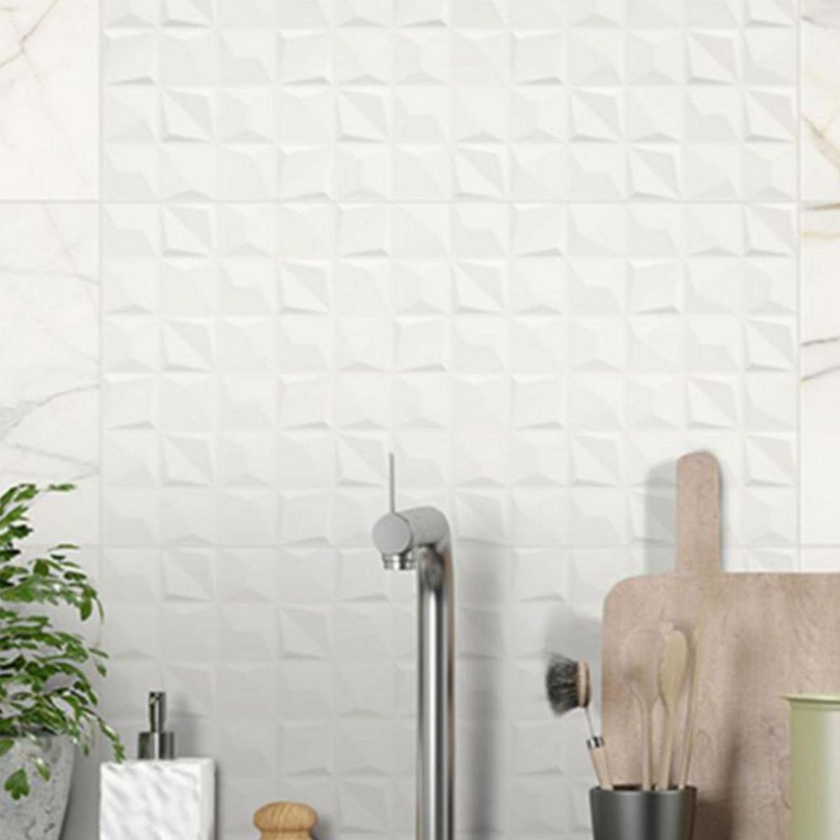 CERABOL - Cerámica Sara Blanco Brillo 29.9x60.1cm 1.8m2 para muro