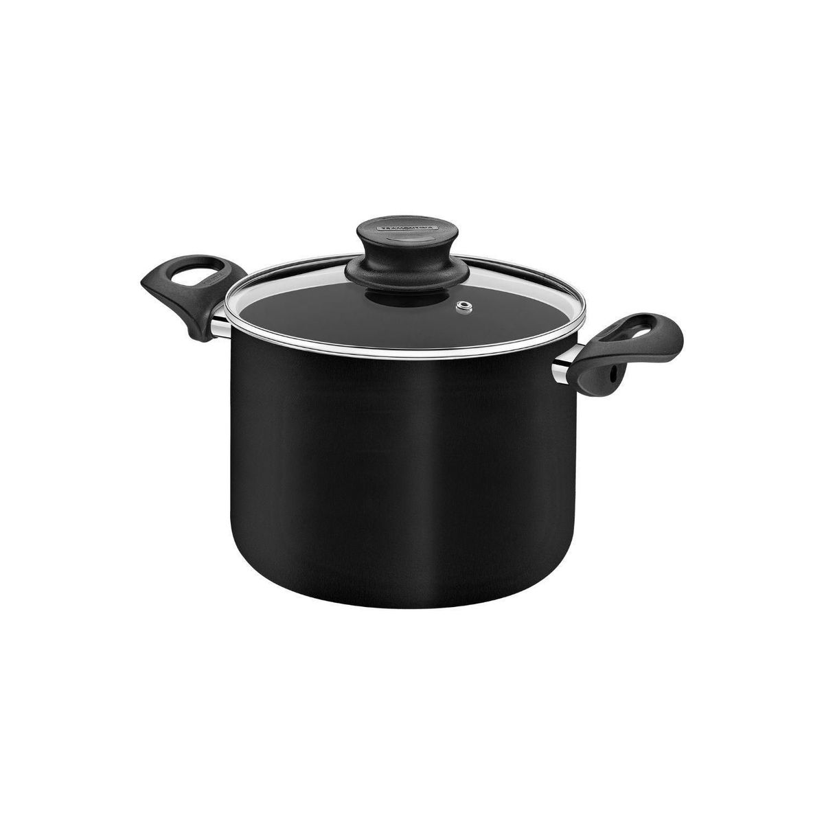 TRAMONTINA - Juego de Ollas Paris Negro 10 Piezas