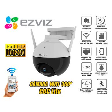 Cmara Seguridad Inalambrico Wifi EZVIZ Full Hd C8C Inteligente