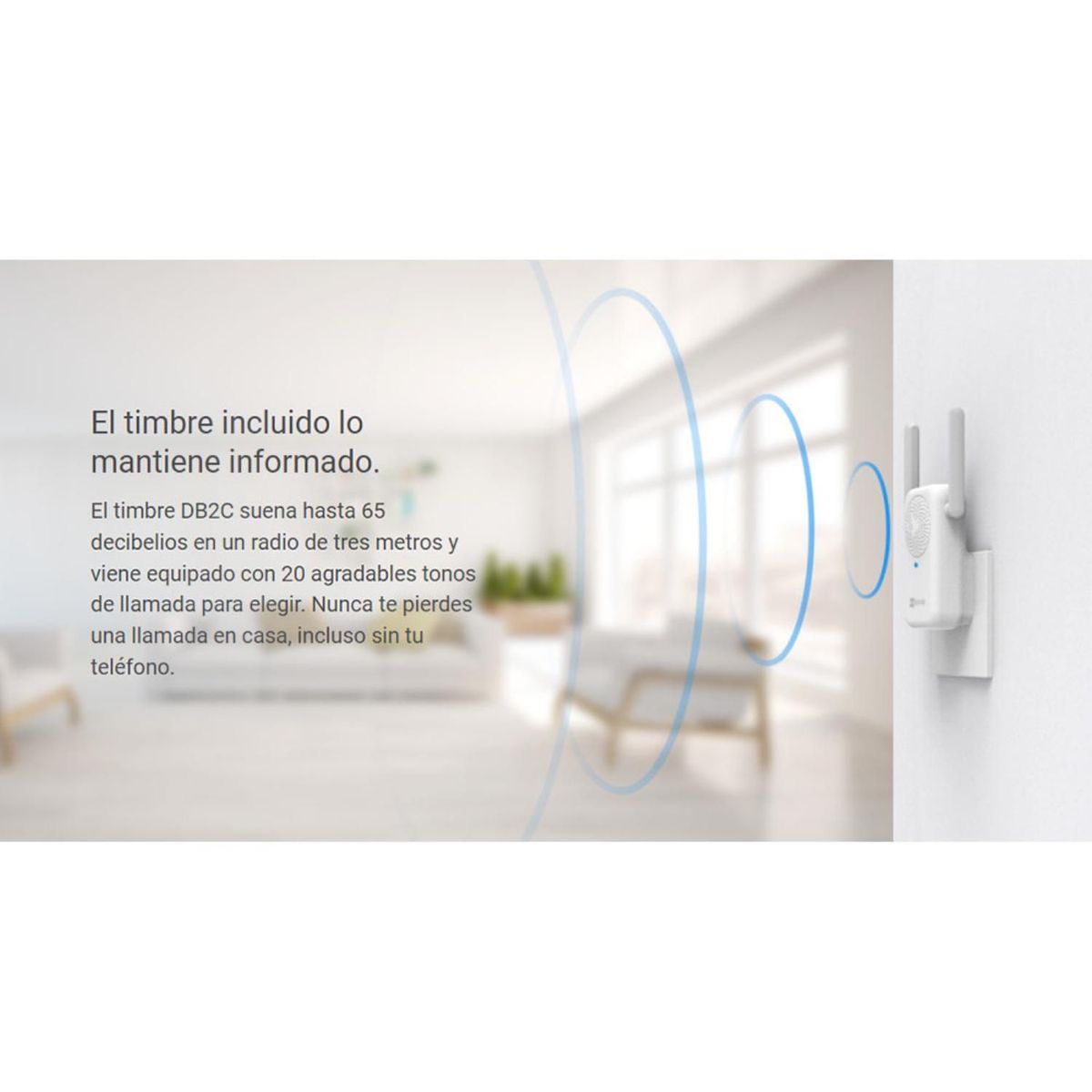 EZVIZ - Ezviz Kit Videoportero DB2C 5MP inalámbrico Timbre wifi inteligente