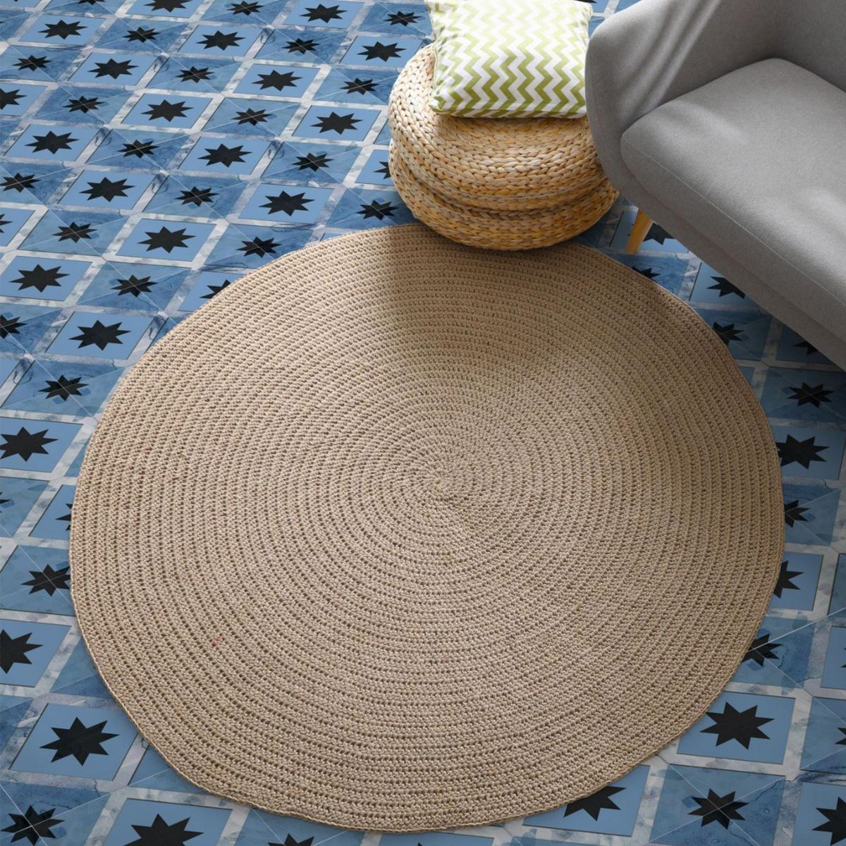 DA VINCI - Porcelánico Fume Celeste 20x20cm 1m2