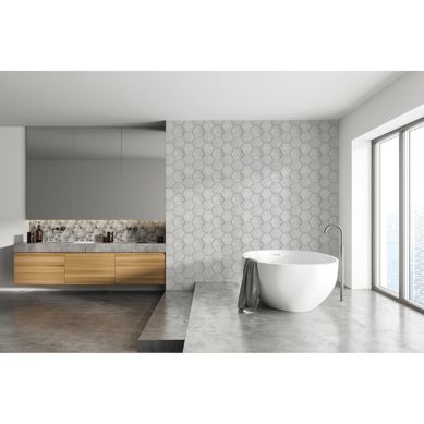 Hexgono Concrete Gris 15x17cm 0.98m2