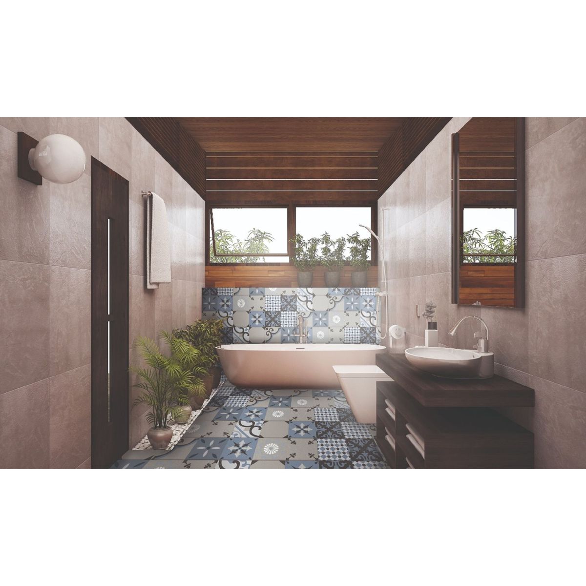 DA VINCI - Porcelánico Entretiempo Gris/Blanco/Negro 20x20cm 1m2