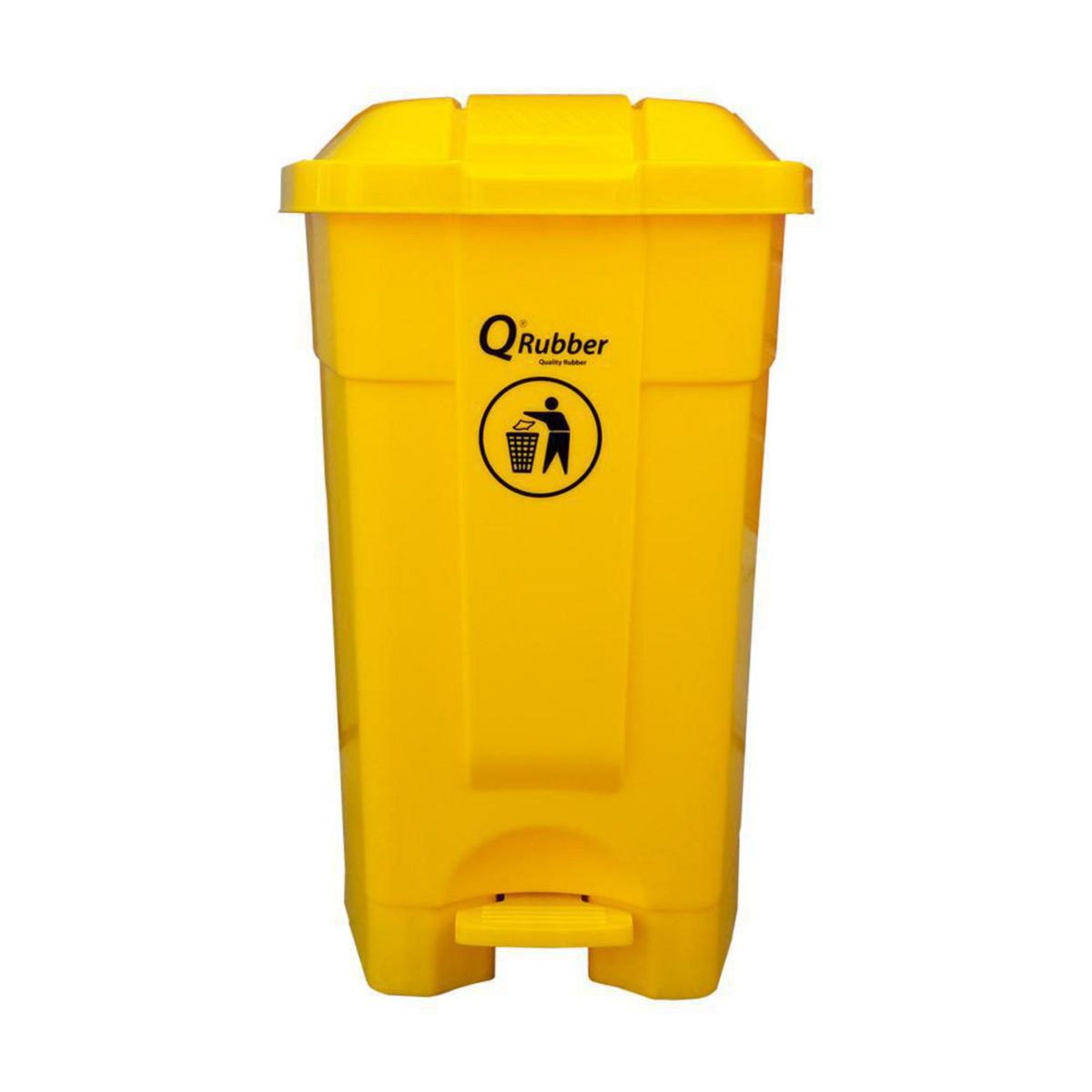 Contenedor de Basura Amarillo 70L, marca QRUBBER - Foto Principal