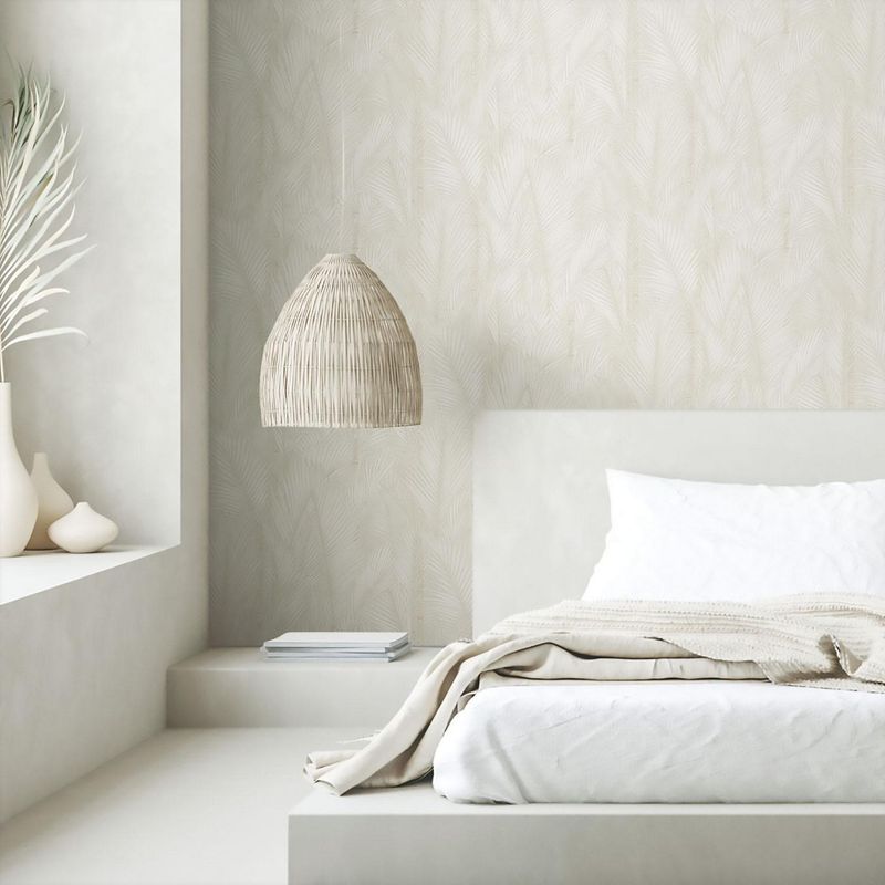 ROOMMATES DECOR - Papel Tapiz Palmeras Taupe