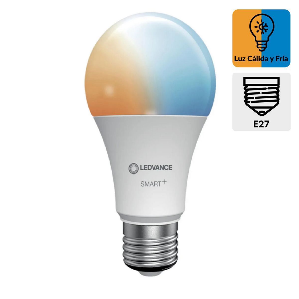 LEDVANCE - Foco LED Smart Wi-Fi 9W Luz Fría/Luz Cálida