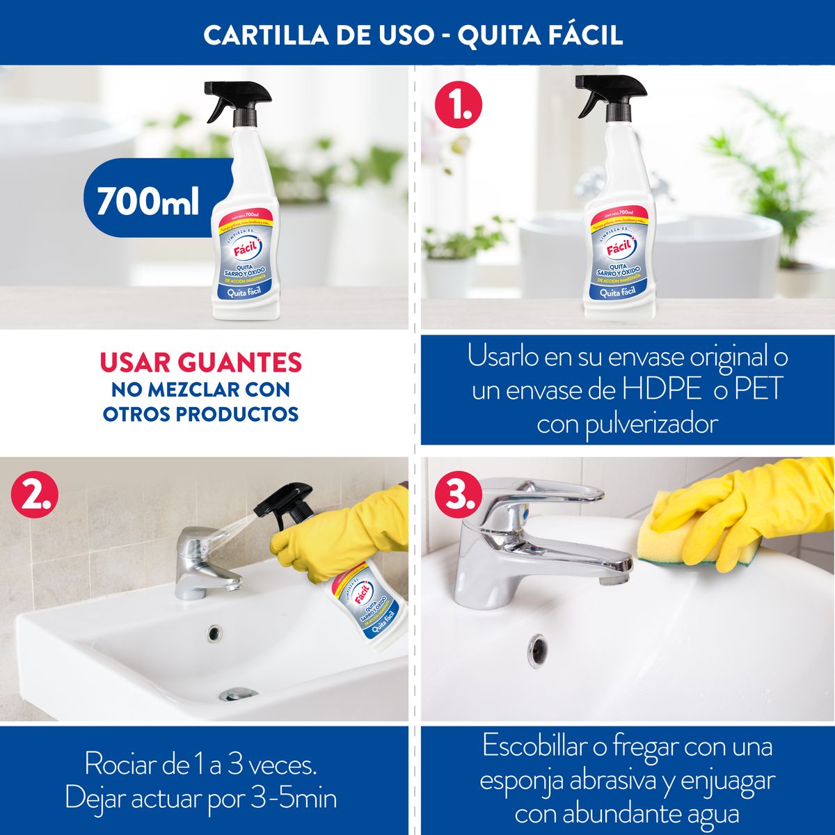 GENERICO - Saca Sarro y Óxido Fácil 700ml