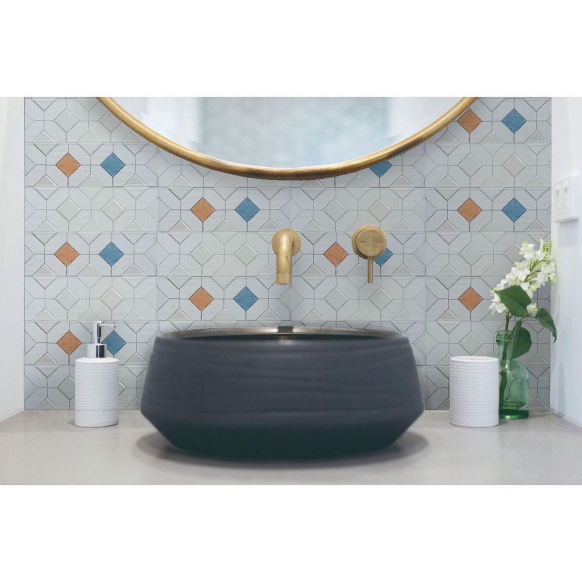 OLIVIA ATRANI - Pack Bricks Varese 3 Unidades Blanco 15x5cm